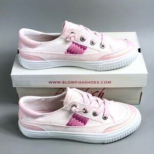 Blowfish Kids' Pink Canvas Slip-On Sneakers Size 5